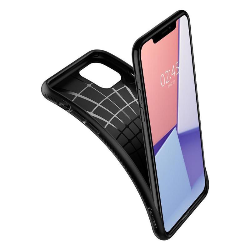 Θήκη Soft TPU Spigen Liquid Air Apple iPhone 11 Μαύρο