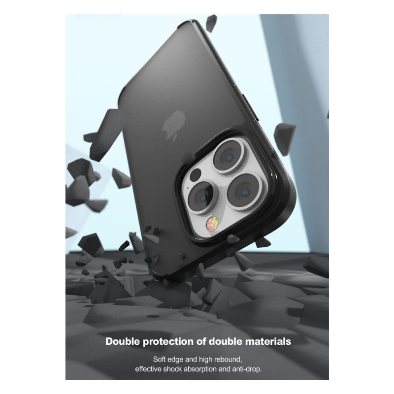 Θήκη TPU & PC Shock Proof Devia Apple iPhone 14 Plus Guardian Matte Διάφανο