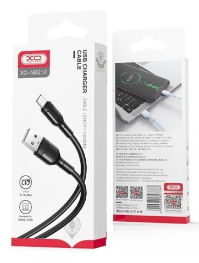 XO NB212 ΚΑΛΩΔΙΟ ΦΟΡΤΙΣΗΣ TYPE-C ΜΑΥΡΟ
