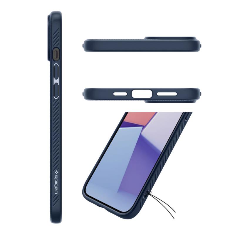 Θήκη Soft TPU Spigen Liquid Air Apple iPhone 15 Pro Max Μπλε