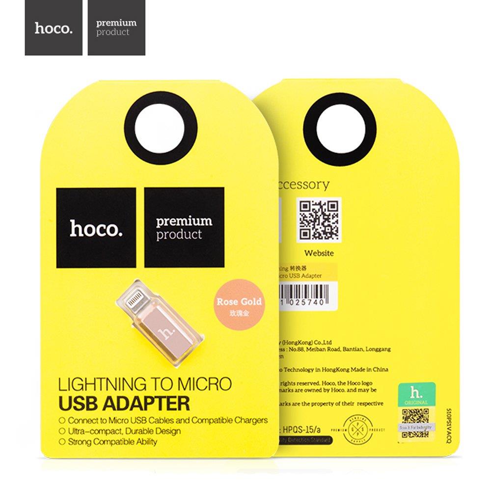 HOCO ΑΝΤΑΠΤΟΡΑΣ LIGHTNING TO MICRO USB ΓΙΑ ΦΟΡΤΙΣΗ &amp; ΜΕΤΑΦΟΡΑ ΔΕΔΟΜΕΝΩΝ
