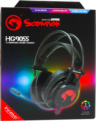 MARVO HG9055 ΑΚΟΥΣΤΙΚΑ 7.1 - USB2.0 GAMING