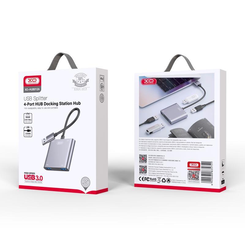 XO HUB012A 4 in 1 USB HUB, 4x USB 3.0