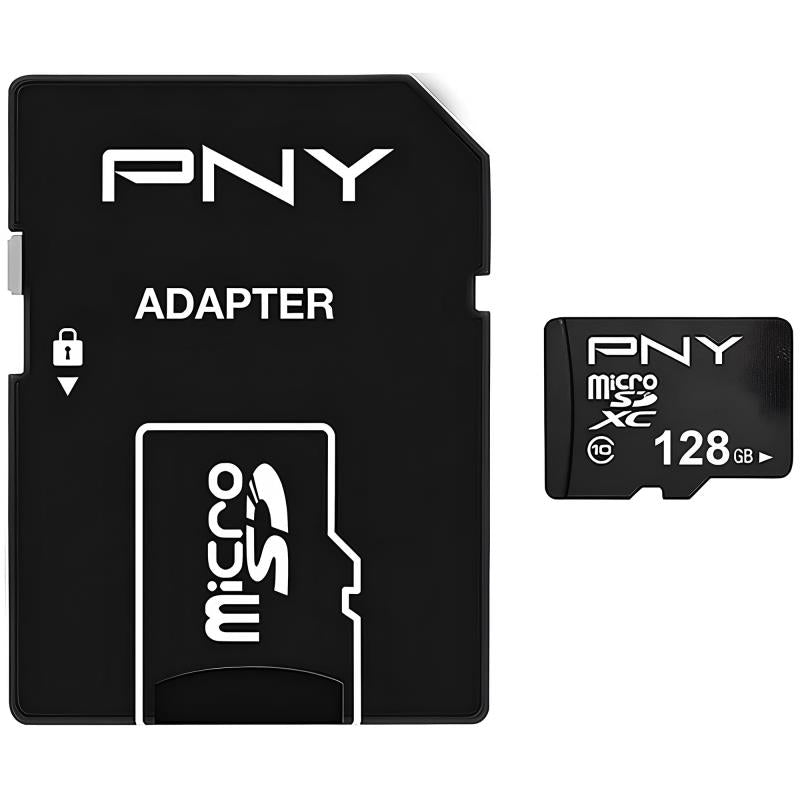Κάρτα μνήμης Micro SDXC C10 UHS-I PNY Performance Plus 80MB/s 128Gb + 1 ADP