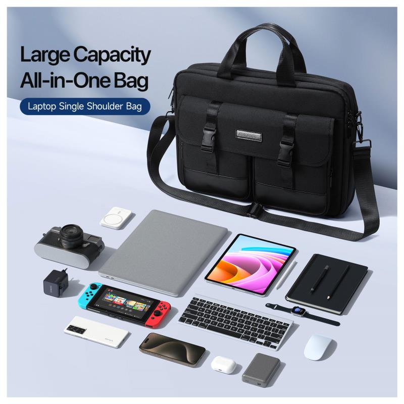 Θήκη Laptop Ώμου Dux Ducis Edge για Laptop/ Macbook/ Notebook/ Tablet 14.0"-15.4" Large Capacity Μαύρο
