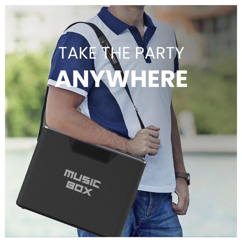 Φορητό Ηχείο Bluetooth HiFuture Music Box Karaoke BT 5.0 12000mAh 100W Μαύρο