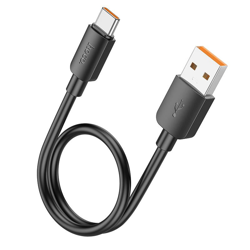 HOCO X96 ΚΑΛΩΔΙΟ ΦΟΡΤΙΣΗΣ ΚΑΙ ΔΕΔΟΜΕΝΩΝ HYPER TYPE-C, 100W, 0.25m, ΜΑΥΡΟ