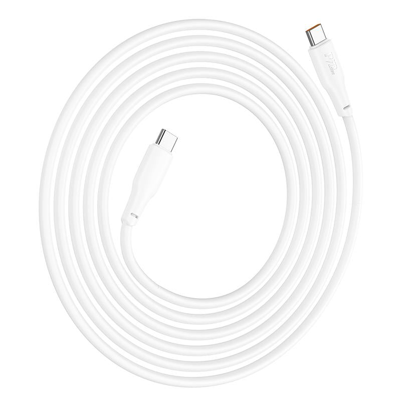 HOCO X93 ΚΑΛΩΔΙΟ ΦΟΡΤΙΣΗΣ ΚΑΙ ΔΕΔΟΜΕΝΩΝ HYPER, TYPE-C TO TYPE-C, 100W, 2m, ΛΕΥΚΟ