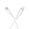 HOCO X120 BENEFICIO ΚΑΛΩΔΙΟ PD TO LIGHTNING, 1m, 27W, ΛΕΥΚΟ