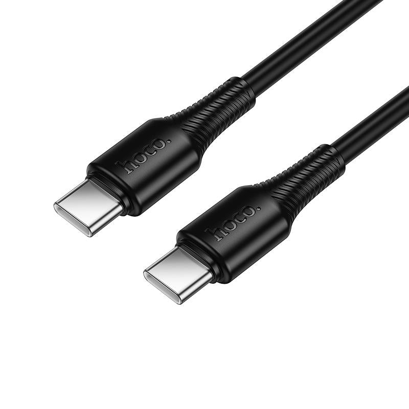 HOCO X120 BENEFICIO ΚΑΛΩΔΙΟ TYPE-C TO TYPE-C, 1m, 27W, ΜΑΥΡΟ
