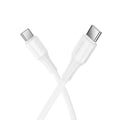 HOCO X120 BENEFICIO ΚΑΛΩΔΙΟ TYPE-C TO TYPE-C, 1m, 27W, ΛΕΥΚΟ