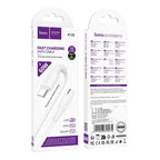 HOCO X120 BENEFICIO ΚΑΛΩΔΙΟ TYPE-C TO TYPE-C, 1m, 27W, ΛΕΥΚΟ