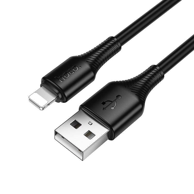 HOCO X120 BENEFICIO ΚΑΛΩΔΙΟ USB TO LIGHTNING, 1m, 27W, ΜΑΥΡΟ