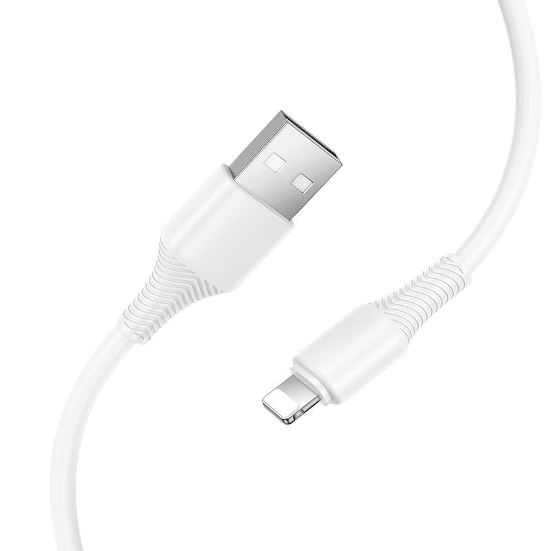 HOCO X120 BENEFICIO ΚΑΛΩΔΙΟ USB TO LIGHTNING, 1m, 27W, ΛΕΥΚΟ