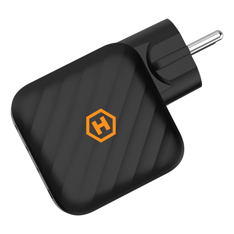 Φορτιστής Ταξιδίου Ταχείας Φόρτισης Hammer RapidCharge Duo με Τετραπλή Έξοδο USB A & 3xUSB C PD 100W Μαύρο