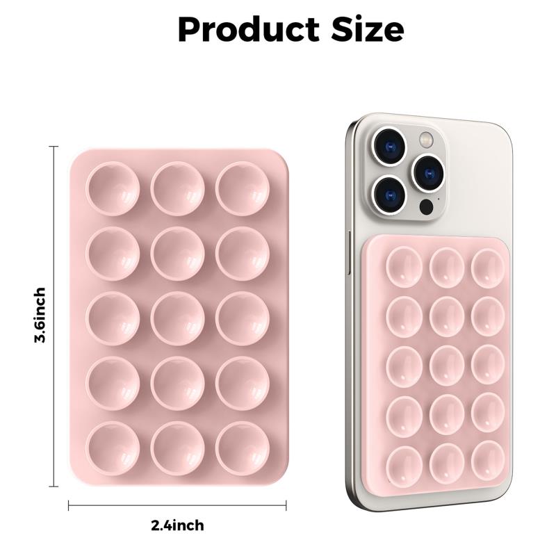 Βάση Στήριξης με Βεντούζα Magnetic Ahastyle PT-CY202 για Smartphones Ροζ