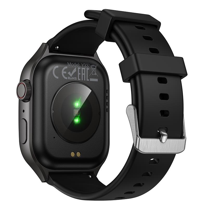 HOCO Y33 SPORTS SMART WATCH (CALL VERSION), ΜΑΥΡΟ