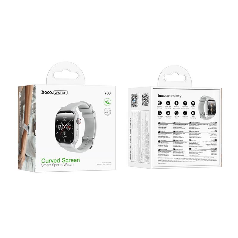 HOCO Y33 SPORTS SMART WATCH (CALL VERSION), ΑΣΗΜΙ