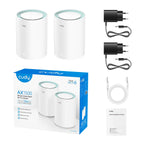 CUDY M1500 AX1500 GIGABIT, WIFI 6, MESH SYSTEM, 2 PACK