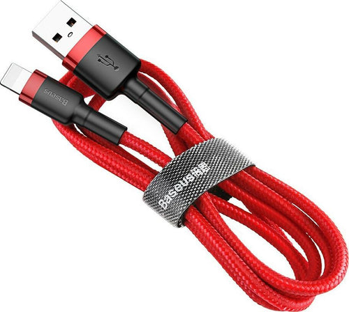 BASEUS CAFULE ΚΑΛΩΔΙΟ ΦΟΡΤΙΣΗΣ, USB ΣΕ LIGHTNING, 2M, 1.5A, ΚΟΚΚΙΝΟ