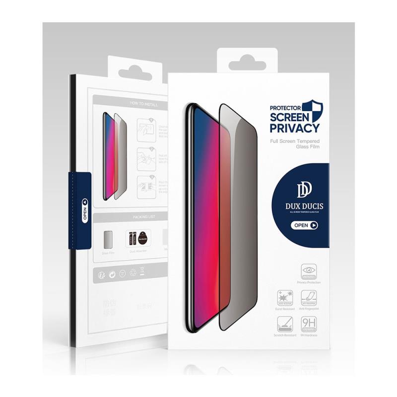 Tempered Glass Full Face Privacy Dux Ducis Apple iPhone 15 Plus Μαύρο (1 τεμ.)