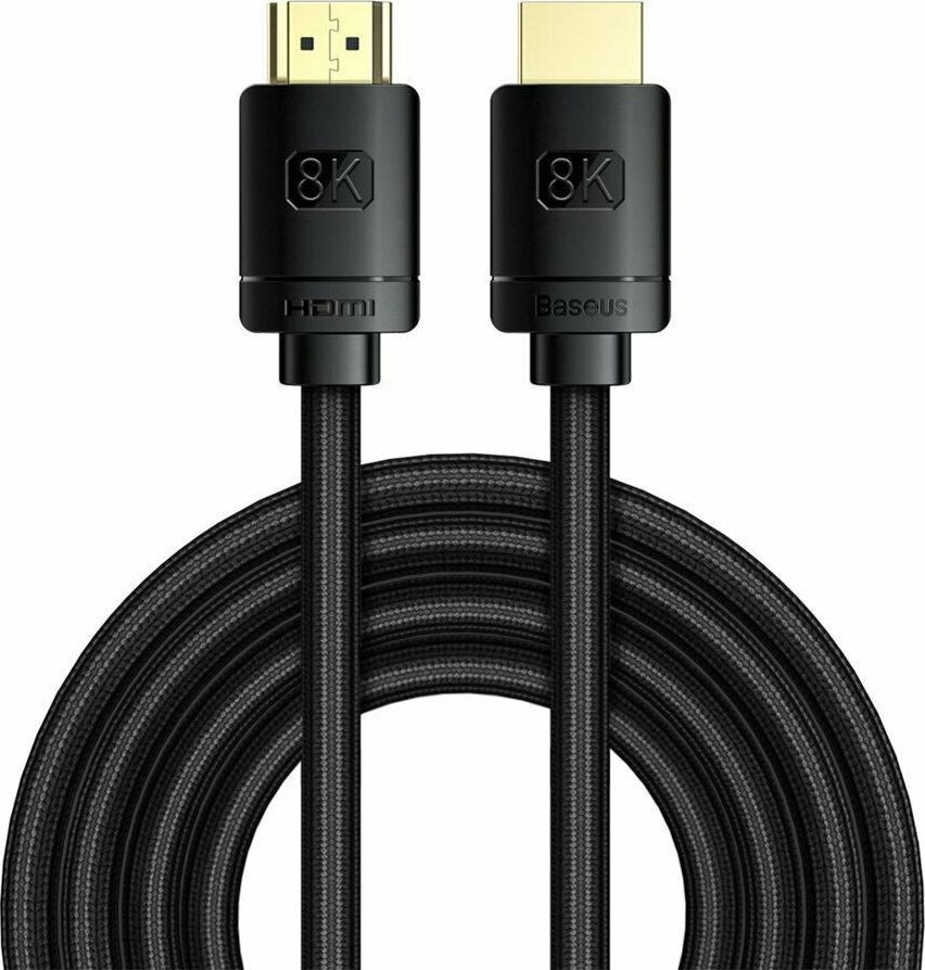 BASEUS HIGH DEFINITION SERIES, ΚΑΛΩΔΙΟ HDMI, 8K, 3m, ΜΑΥΡΟ