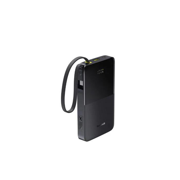 BASEUS ENERFILL FC51 BIPOW2 PRO, POWERBANK, 20000MAh, ΜΕ ΚΑΛΩΔΙΟ TYPE-C, 22.5W, ΜΕ ΨΗΦΙΑΚΗ ΟΘΟΝΗ, ΜΑΥΡΟ