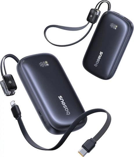 BASEUS ENERFILL FC21 QPOW3 ULTRA, POWERBANK, 20000MAh, ΜΕ  ΚΑΛΩΔΙΟ LIGHTNING, 22.5W, ΜΕ ΨΗΦΙΑΚΗ ΟΘΟΝΗ, ΜΑΥΡΟ
