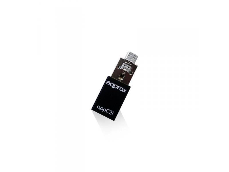 APPROX ΑΝΤΑΠΤΟΡΑΣ MICRO SD to USB &amp; MICRO USB
