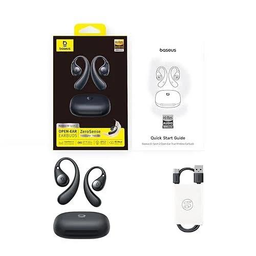 BASEUS ELI SPORT 2, ΑΣΥΡΜΑΤΑ ΑΚΟΥΣΤΙΚΑ, TWS, ΜΑΥΡΑ