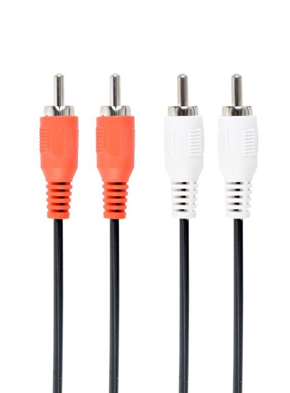 CABLEXPERT ΚΑΛΩΔΙΟ ΗΧΟΥ RCA x 2 TO RCA x 2 , 1.8m