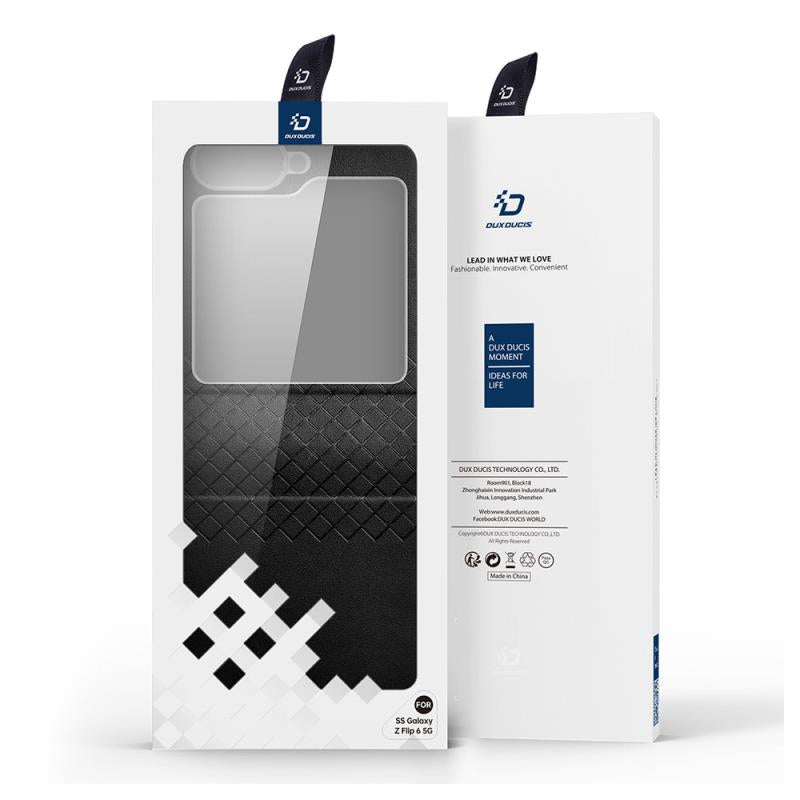 Θήκη Δερμάτινη PU Dux Ducis Samsung Galaxy Z Flip 6 5G Bril Ροζ