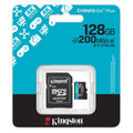 Κάρτα μνήμης Micro SDXC C10 UHS-I U3 Kingston Canvas Go! Plus 200MB/s 128Gb + 1 ADP