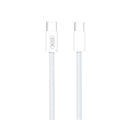 XO NB-Q260C, ΚΑΛΩΔΙΟ ΦΟΡΤΙΣΗΣ, TYPE-C ΣΕ TYPE-C, 60W, 3M, ΛΕΥΚΟ