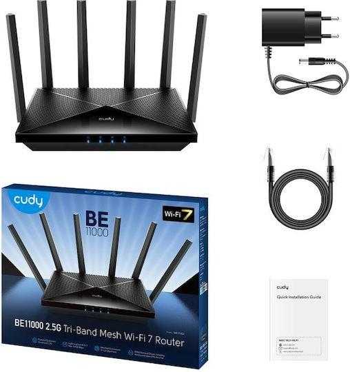 CUDY BE11000, 2.5G, MESH WIFI 7 ROUTER, TRI-BAND
