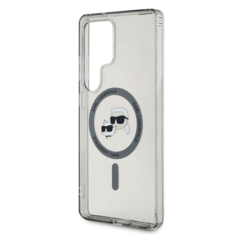 Θήκη TPU Karl Lagerfeld Samsung Galaxy S25 Ultra Magnetic IML Metal Karl & Choupette Heads Μαύρο