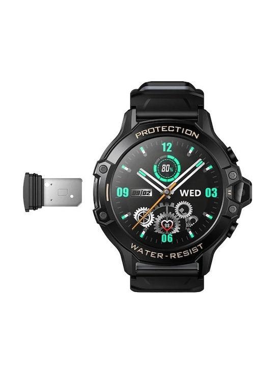 HOCO Y107, ΠΑΙΔΙΚΟ SMARTWATCH, 4G, ΜΑΥΡΟ