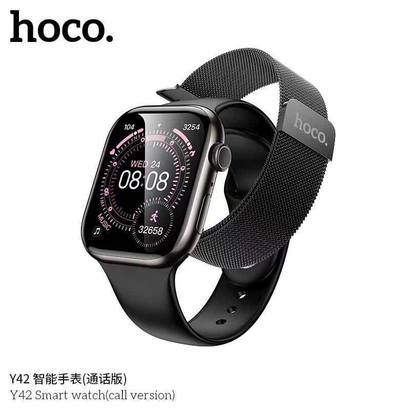 HOCO Y42, SMARTWATCH, CALL VERSION, ΜΑΥΡΟ