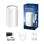 CUDY P2 5G SA/NSA, AX3000 WIFI 6 ROUTER, 5G/4G DUAL CONNECTION, MIMO