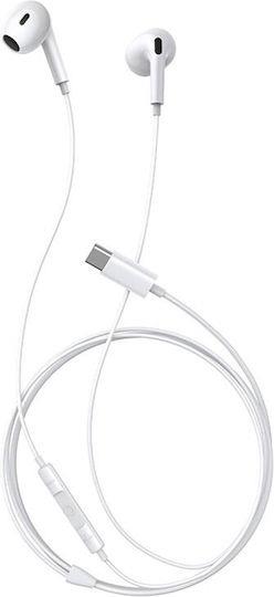 BASEUS ENCOK CZ17, ΕΝΣΥΡΜΑΤΑ ΑΚΟΥΣΤΙΚΑ, SEMI IN EAR, ΛΕΥΚΑ