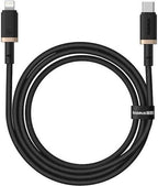 BASEUS DURA SERIES, ΚΑΛΩΔΙΟ ΓΡΗΓΟΡΗΣ ΦΟΡΤΙΣΗΣ, TYPE-C ΣΕ LIGHTNING, 1m, ΧΡΥΣΟ-ΜΑΥΡΟ