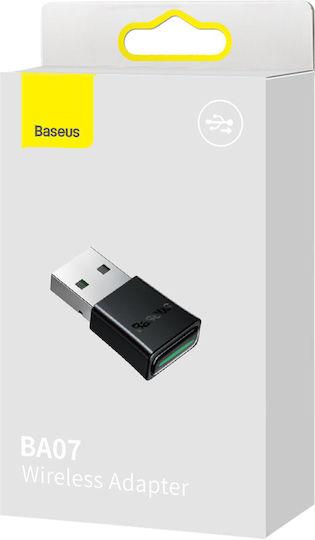 BASEUS BA07, BLUETOOTH ΑΝΤΑΠΤΟΡΑΣ, ΜΑΥΡΟΣ