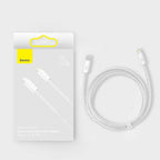 BASEUS DYNAMIC SERIES, ΚΑΛΩΔΙΟ ΓΡΗΓΟΡΗΣ ΦΟΡΤΙΣΗΣ, TYPE-C ΣΕ LIGHTNING, 20W, 1m, ΛΕΥΚΟ