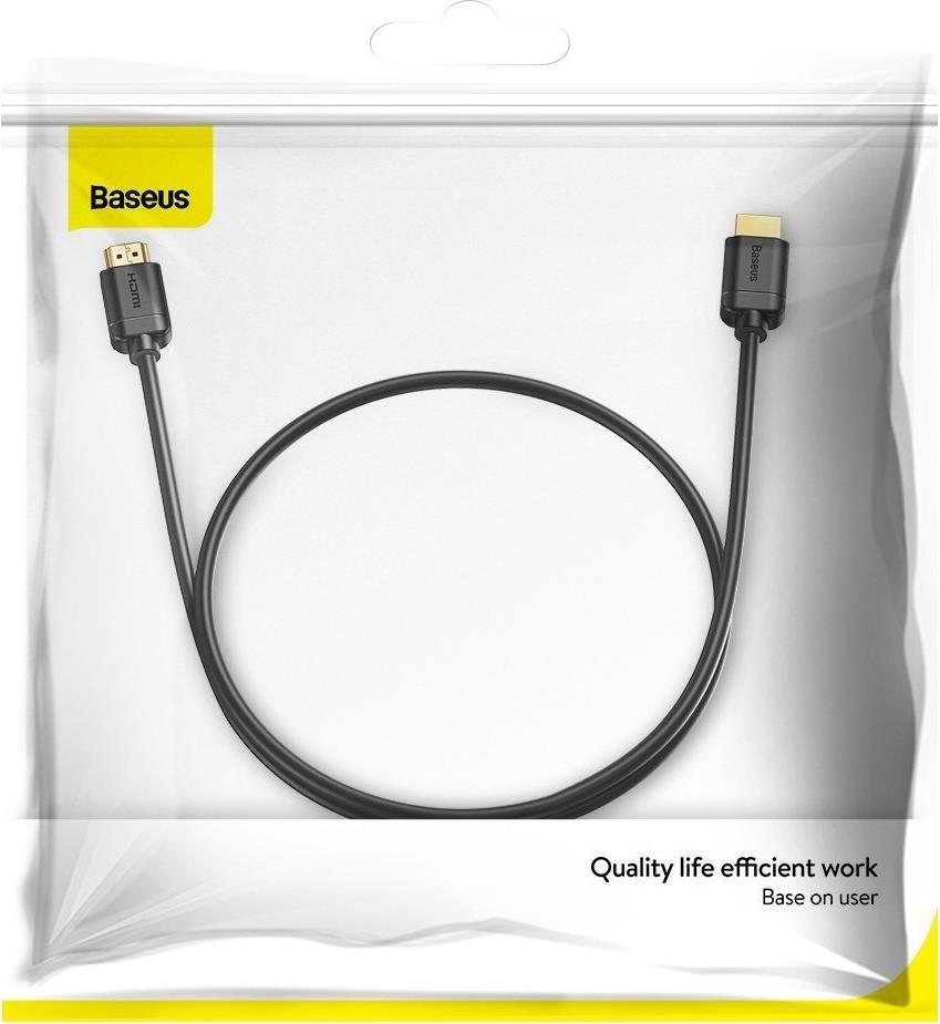 BASEUS HIGH DEFINITION SERIES, ΚΑΛΩΔΙΟ HDMI, 2m, ΜΑΥΡΟ