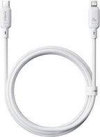 BASEUS SILKY SERIES, ΚΑΛΩΔΙΟ ΓΡΗΓΟΡΗΣ ΦΟΡΤΙΣΗΣ TYPE-C ΣΕ LIGHTNING, 20W, 2m, ΛΕΥΚΟ