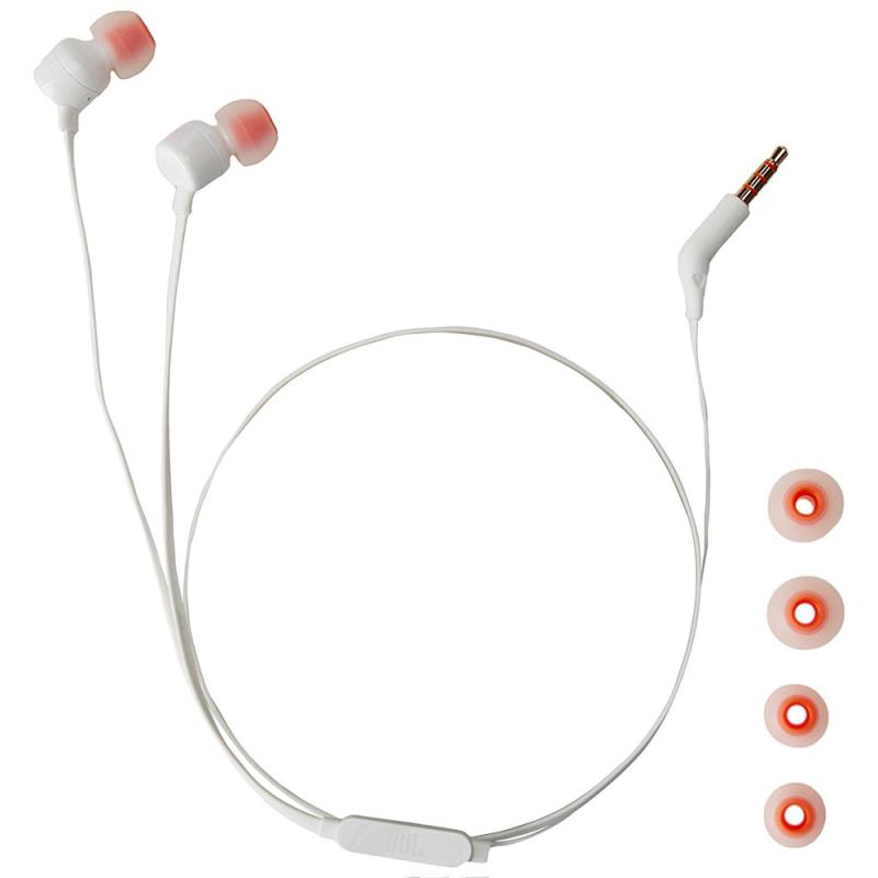 Hands Free Stereo JBL Tune T110 3.5mm Λευκό