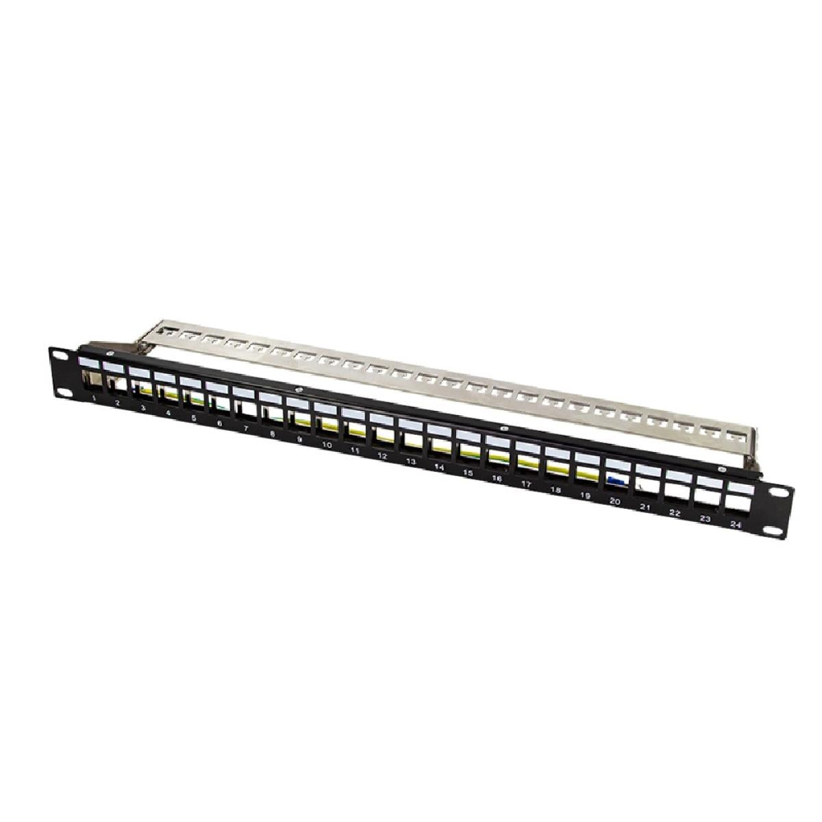 LOGILINK NK4058, KEYSTONE PATCH PANEL, 24 ΘΕΣΕΙΣ, 1U