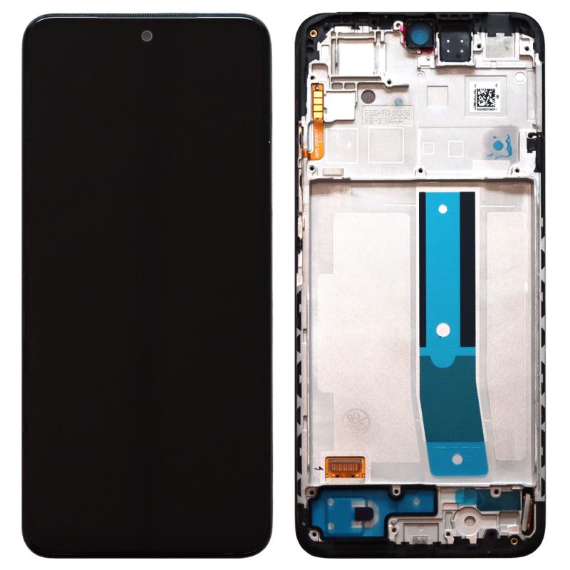 Οθόνη με Touch Screen & Μεσαίο Πλαίσιο Xiaomi Redmi Note 11 Μαύρο (Original)