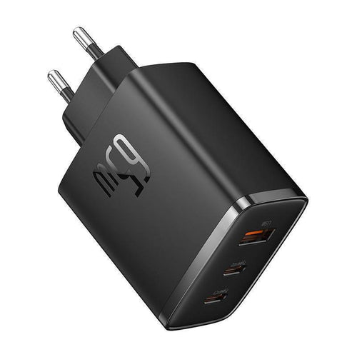 BASEUS CUBE PRO, ΦΟΡΤΙΣΤΗΣ ΓΡΗΓΟΡΗΣ ΦΟΡΤΙΣΗΣ, 3 ΘΥΡΕΣ, 65W, ΜΑΥΡΟ