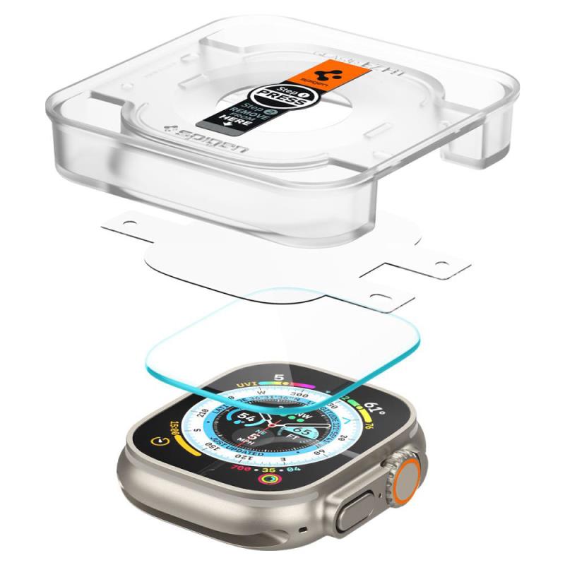 Screen Protector Spigen Glas.tR EZ-FIT Apple Watch Ultra 4/ 3/ 2/ 1 49mm (2 τεμ.)